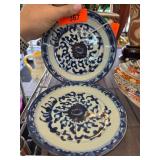 19th-Century Blue Porcelain Plates