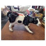 Hand-Painted Porcelain Cow Figurine