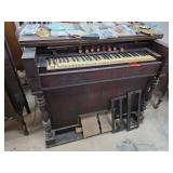 H. Wittig Reed Organ with Dark Wood Frame