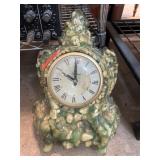 Green Marbled Electric Table Clock