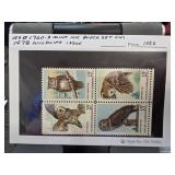 1978 U.S. Wildlife Block Set of 4 Stamps