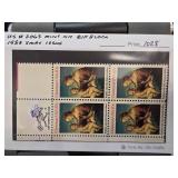 1983 US Christmas Issue Mint Block of 4