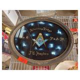 Framed Kilwinny Lodge No. 0 Masonic Artwork Tray