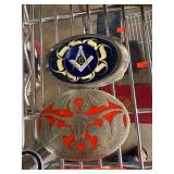 Two Decorative Belt Buckles With Unique Designs