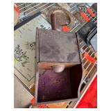 Antique Voting Box With Handle and Drawer
