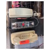 Three Retro Wired Telephones