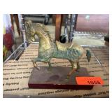 Brass Horse Figurine on Base