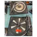 Vintage Turntables with Internal Components
