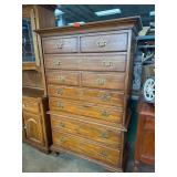 7-Drawer Upright Chest of Drawers in Wood