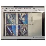 1989 US Airmail Stamps Block Set MNH