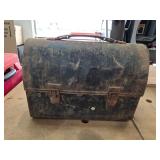 Metal Toolbox with Hinged Lid and Latches
