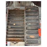 Two Cast Iron Cornbread Molds in Rustic Condition