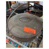 Cast Iron Dutch Oven with Handle and Lid