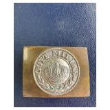 German Military Belt Buckle with Crown Motif