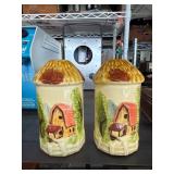 Vintage Ceramic Silo Shakers