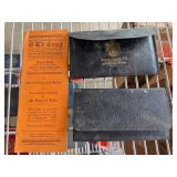 Masonic Documents and Leather Carrying Cases Set