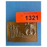 Shriner Belt Buckle with Star and Figures