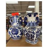 Blue and White Ceramic Vases