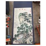 Traditional Asian Scroll Landscape Painting