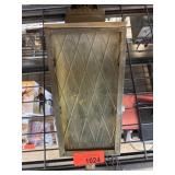 Vintage-Style Metal Lantern with Diamond Patterns