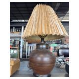 Cute Lamp With Pleated Fabric Shade