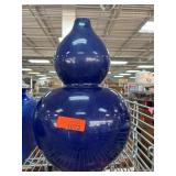 Cobalt Blue Double-Gourd Glass Vase