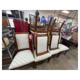 Six Ethan Allen Upholstered Dining Chairs