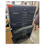 Metal Tool Chest with Tools and Accessories