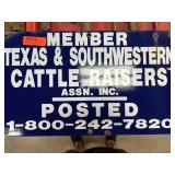 Texas & Southwestern Cattle Raisers Sign