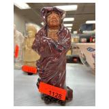 Glazed Ceramic Figurine in Cloaked Design