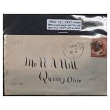 1889 Springfield to Quincy Postal Cover