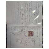 19th-Century Handwritten Letter With Envelope