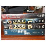 Sealed DVDs of NCIS, JAG, and Boston Legal