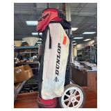Dunlop Golf Bag on Wheeled Cart with Accessories