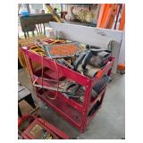 Red Rolling Tool Cart With Contents