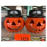 Ceramic Pumpkin Candle Holders
