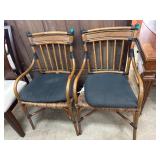 Woven Rattan Chairs With Cushions