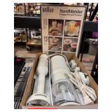 Braun Handblender with Accessories and Box