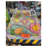 Two Colorful Metal Lap Trays