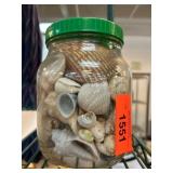 Jar of Assorted Natural Seashells