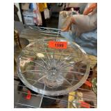 Clear Cut Glass Decorative Bowl