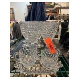 Pressed Glass Crystal Drinkware Set