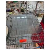 Glass Divided Tray With Multiple Sections