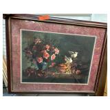 Framed Home Interiors Floral Still Life Art