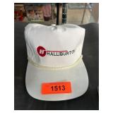 Halliburton White Cap with Leather Strap