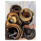 Leather and Fabric Belts