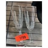 Clear Glass Champagne Flutes