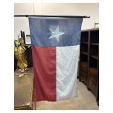 Texas State Flag with Decorative Pole