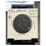 1792 Spanish Replica Gold Doubloon