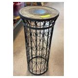 Decorative Wrought Iron Pedestal Stand